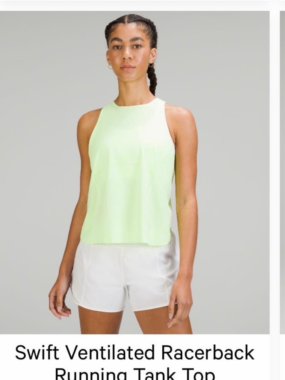 lululemon athletica Neon Lime Racerback Tank Top